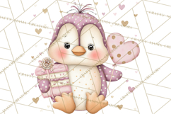 Sweet Treat Animals Clipart, Valentine Cupcake Cat PNG Product Image 2