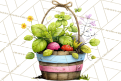 Farm Animals Gardening Clipart PNG, Garden Farm Animals Product Image 2