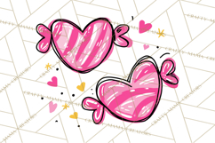 Bubblegum Pop Valentine Clipart PNG Hearts Candy Cupcakes Product Image 2