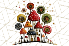 Forest Friends Woodland Animals PNG Clipart Mushrooms Art Product Image 2