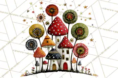 Forest Friends Woodland Animals PNG Clipart Mushrooms Art Product Image 2