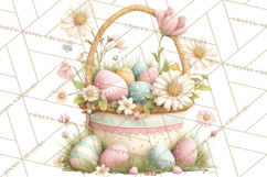 Easter Farm Animals Clipart PNG, Farm Animals Easter Eggs Product Image 4