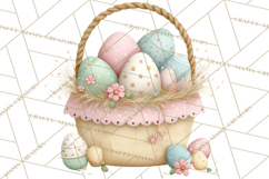 Easter Farm Animals Clipart PNG, Farm Animals Easter Eggs Product Image 5