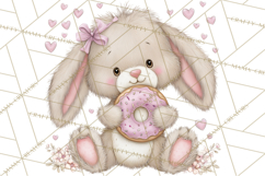 Sweet Treat Animals Clipart, Valentine Cupcake Cat PNG Product Image 2