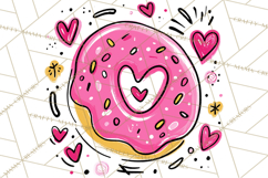 Bubblegum Pop Valentine Clipart PNG Hearts Candy Cupcakes Product Image 3
