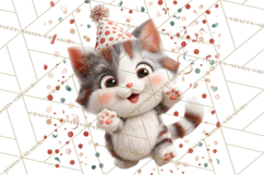 Cute New Year Clipart, Cartoon Animal New Year PNG Product Image 3