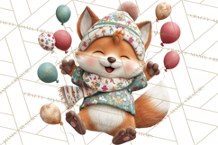 Cute New Year Clipart, Cartoon Animal New Year PNG Product Image 4