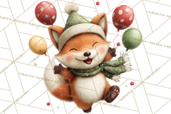 Cute New Year Clipart, Cartoon Animal New Year PNG Product Image 5