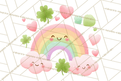 St. Patrick’s Day Clipart, Girly Lucky Shamrock Clip Art PNG Product Image 5