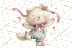 Farm Animals Dance Party Clipart, Dancing Cow Pig Sheep Png Product Image 5