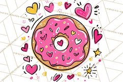 Bubblegum Pop Valentine Clipart PNG Hearts Candy Cupcakes Product Image 5