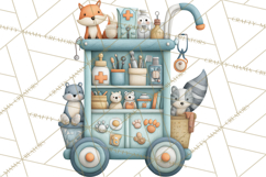 Woodland Animal Doctor Clipart Cute Pediatric Vet PNG Product Image 2