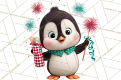 Cute New Year Clipart, Cartoon Animal New Year PNG Product Image 3