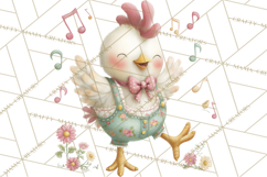 Farm Animals Dance Party Clipart, Dancing Cow Pig Sheep Png Product Image 3
