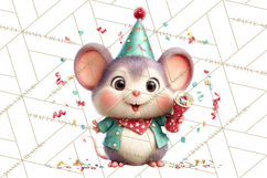 Cute New Year Clipart, Cartoon Animal New Year PNG Product Image 4