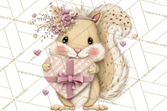Sweet Treat Animals Clipart, Valentine Cupcake Cat PNG Product Image 4