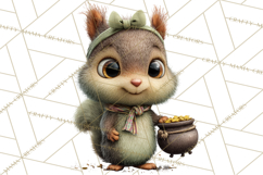 Lucky Animals Clipart, St. Patrick’s Day PNG, Cute Shamrock Product Image 3