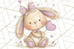 Sweet Treat Animals Clipart, Valentine Cupcake Cat PNG Product Image 4