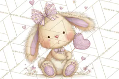 Sweet Treat Animals Clipart, Valentine Cupcake Cat PNG Product Image 4