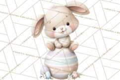 Easter Bunnies Clipart, Cute Cartoon Bunnies Png Product Image 2