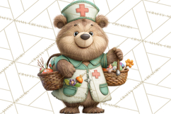 Woodland Animal Doctor Clipart Cute Pediatric Vet PNG Product Image 3