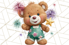 Cute New Year Clipart, Cartoon Animal New Year PNG Product Image 5