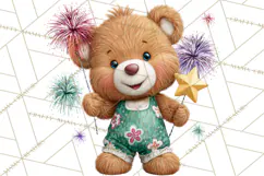 Cute New Year Clipart, Cartoon Animal New Year PNG Product Image 5