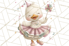 Farm Animals Dance Party Clipart, Dancing Cow Pig Sheep Png Product Image 2