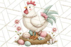 Easter Farm Animals Clipart PNG, Farm Animals Easter Eggs Product Image 4