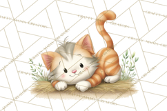 Farm Animals Clipart PNG, Cow Pig Sheep Horse Chicken Goat Product Image 4