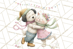 Farm Animals Dance Party Clipart, Dancing Cow Pig Sheep Png Product Image 3
