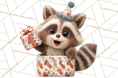 Cute New Year Clipart, Cartoon Animal New Year PNG Product Image 4
