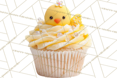 Easter Cupcakes Clipart, Pastel Easter Desserts, Bakery Png Product Image 4