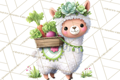 Farm Animals Gardening Clipart PNG, Garden Farm Animals Product Image 3