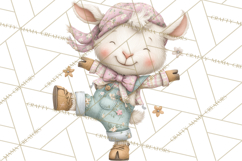 Farm Animals Dance Party Clipart, Dancing Cow Pig Sheep Png Product Image 3