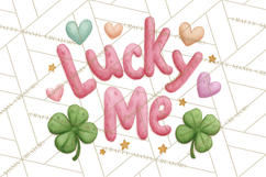 St. Patrick’s Day Clipart, Girly Lucky Shamrock Clip Art PNG Product Image 4