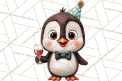 Cute New Year Clipart, Cartoon Animal New Year PNG Product Image 2