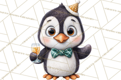 Cute New Year Clipart, Cartoon Animal New Year PNG Product Image 3