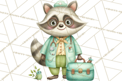 Woodland Animal Doctor Clipart Cute Pediatric Vet PNG Product Image 3