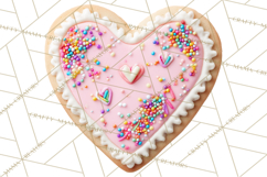 Rainbow Sprinkle Valentine Dessert Clipart PNG Product Image 4