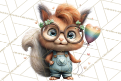 Lucky Animals Clipart, St. Patrick’s Day PNG, Cute Shamrock Product Image 5