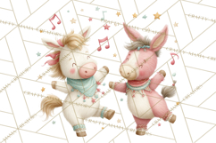 Farm Animals Dance Party Clipart, Dancing Cow Pig Sheep Png Product Image 5