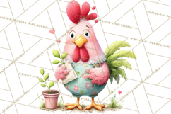 Farm Animals Gardening Clipart PNG, Garden Farm Animals Product Image 3