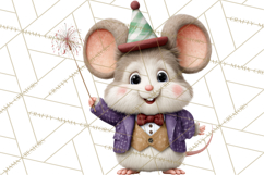 Cute New Year Clipart, Cartoon Animal New Year PNG Product Image 4