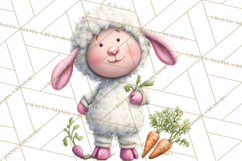Farm Animals Gardening Clipart PNG, Garden Farm Animals Product Image 4