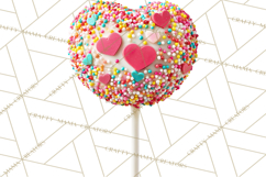 Rainbow Sprinkle Valentine Dessert Clipart PNG Product Image 4