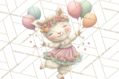 Farm Animals Dance Party Clipart, Dancing Cow Pig Sheep Png Product Image 5