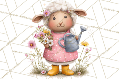 Farm Animals Gardening Clipart PNG, Garden Farm Animals Product Image 5