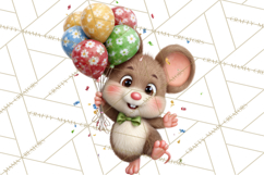 Cute New Year Clipart, Cartoon Animal New Year PNG Product Image 2