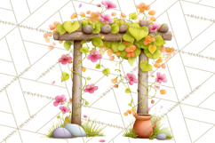 Farm Animals Gardening Clipart PNG, Garden Farm Animals Product Image 3